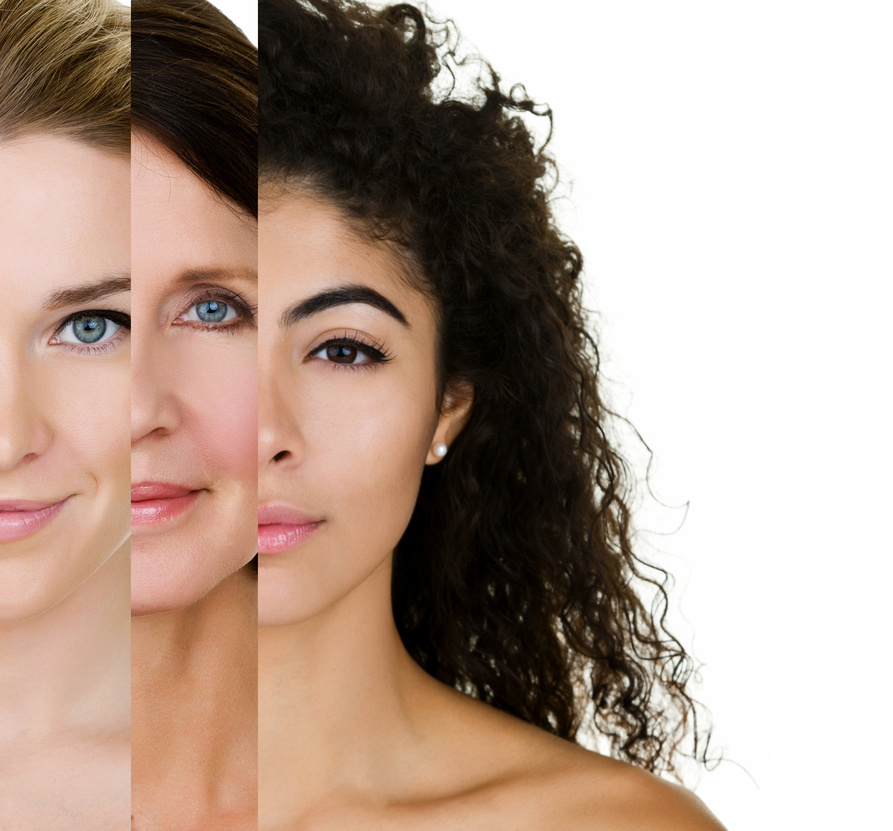 Various skin types